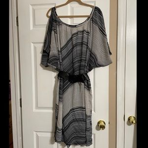 Ashley Stewart 20 black & grey dress